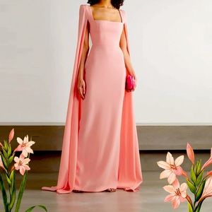 Peachy Pink Crape Dress
